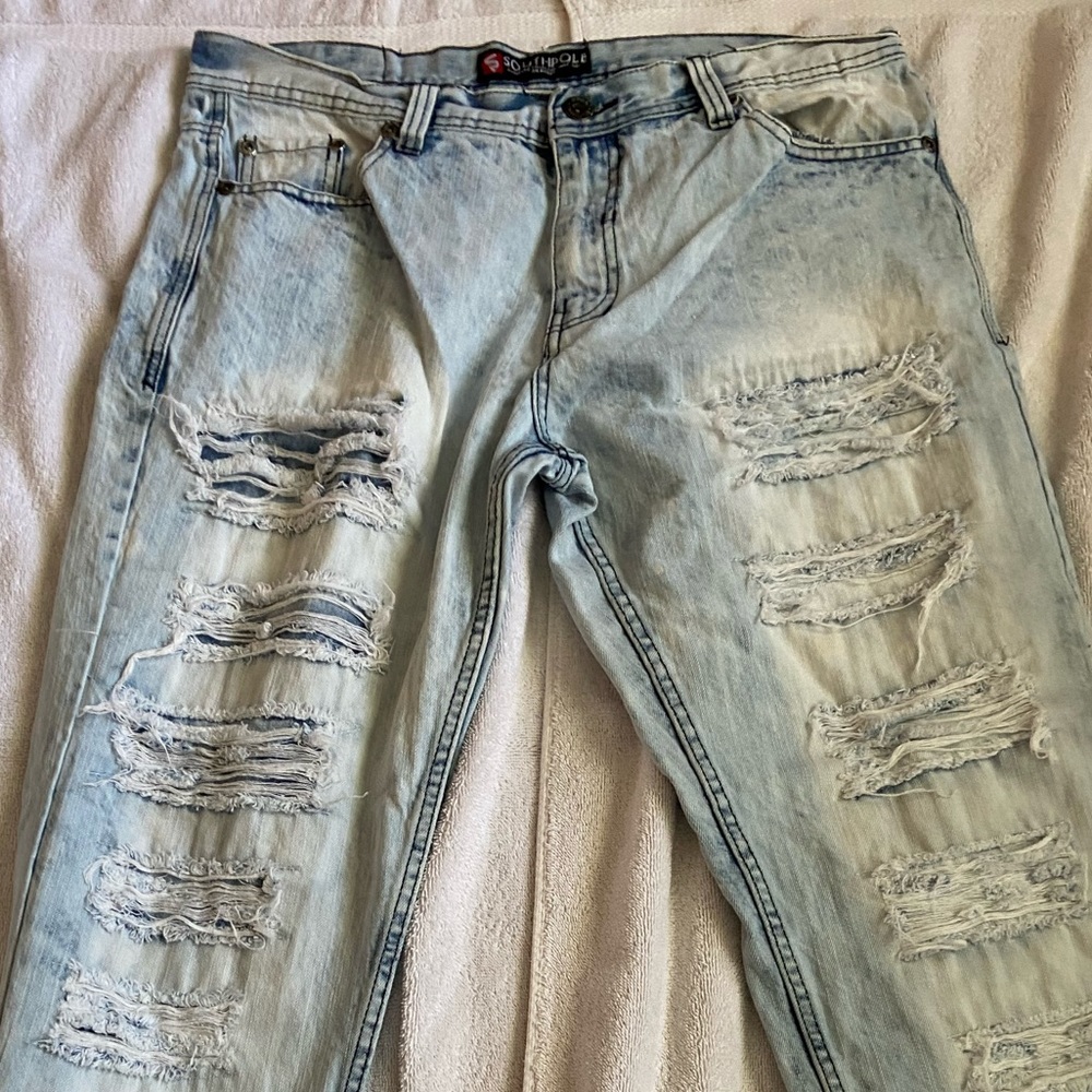 South Pole Fashionable Ripped Jeans 36x32